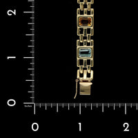 14K Yellow Gold Estate Gem-set Bracelet, 14k yellow gold, Long's Jewelers