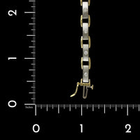 14K Two-tone Gold Estate Diamond Bracelet, 14k yellow and white gold, Long's Jewelers