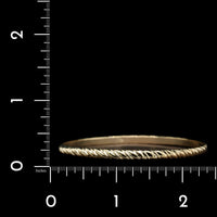 14K Yellow Gold Estate Twisted Bangle Bracelet
