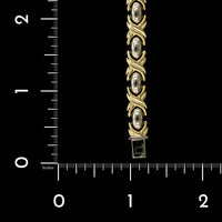 18K Two-tone Estate Fancy Link Bracelet