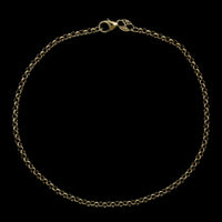 14K Yellow Gold Estate Ankle Bracelet, 14k yellow gold, Long's Jewelers