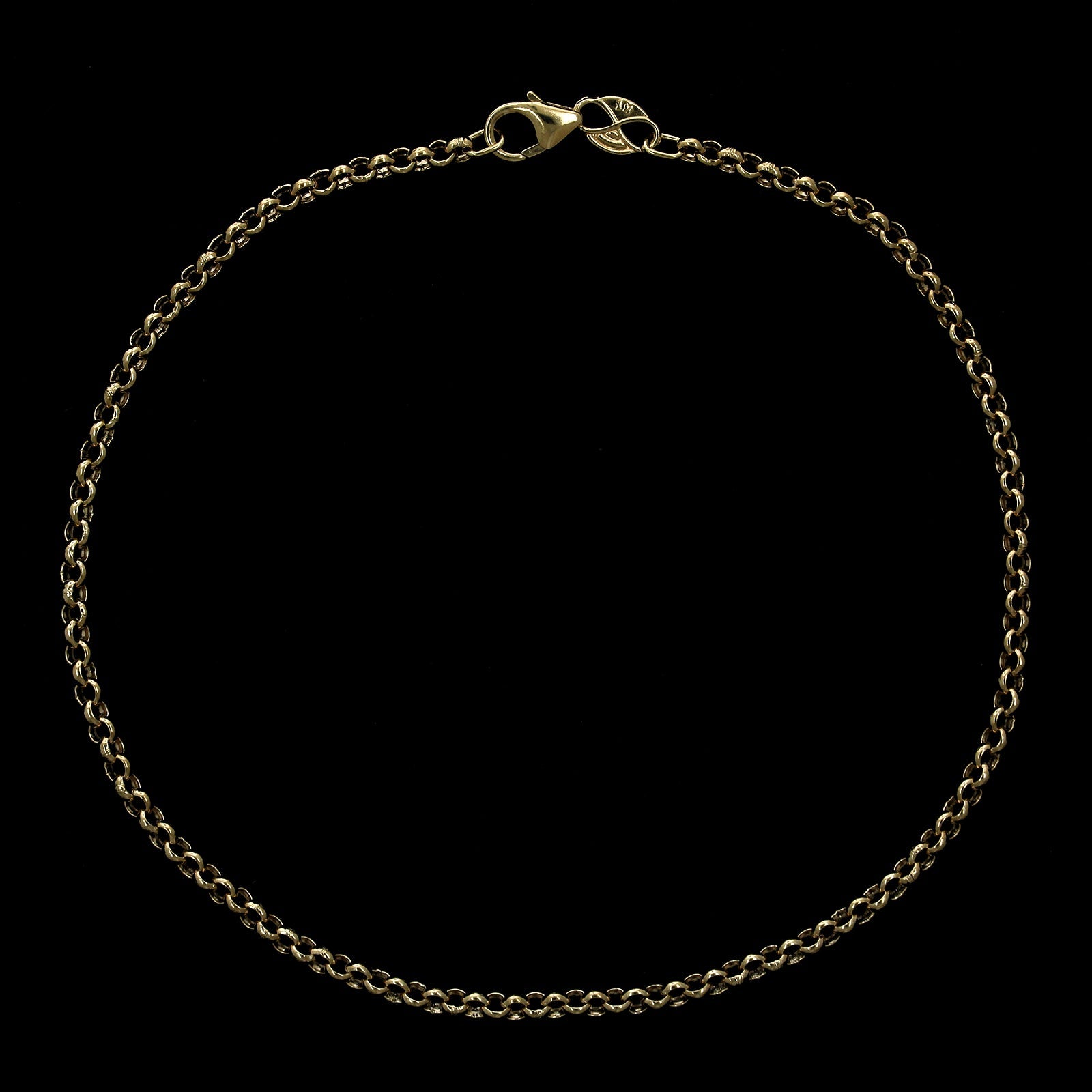 14K Yellow Gold Estate Ankle Bracelet, 14k yellow gold, Long's Jewelers