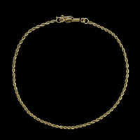 14K Yellow Gold Estate Rope Bracelet