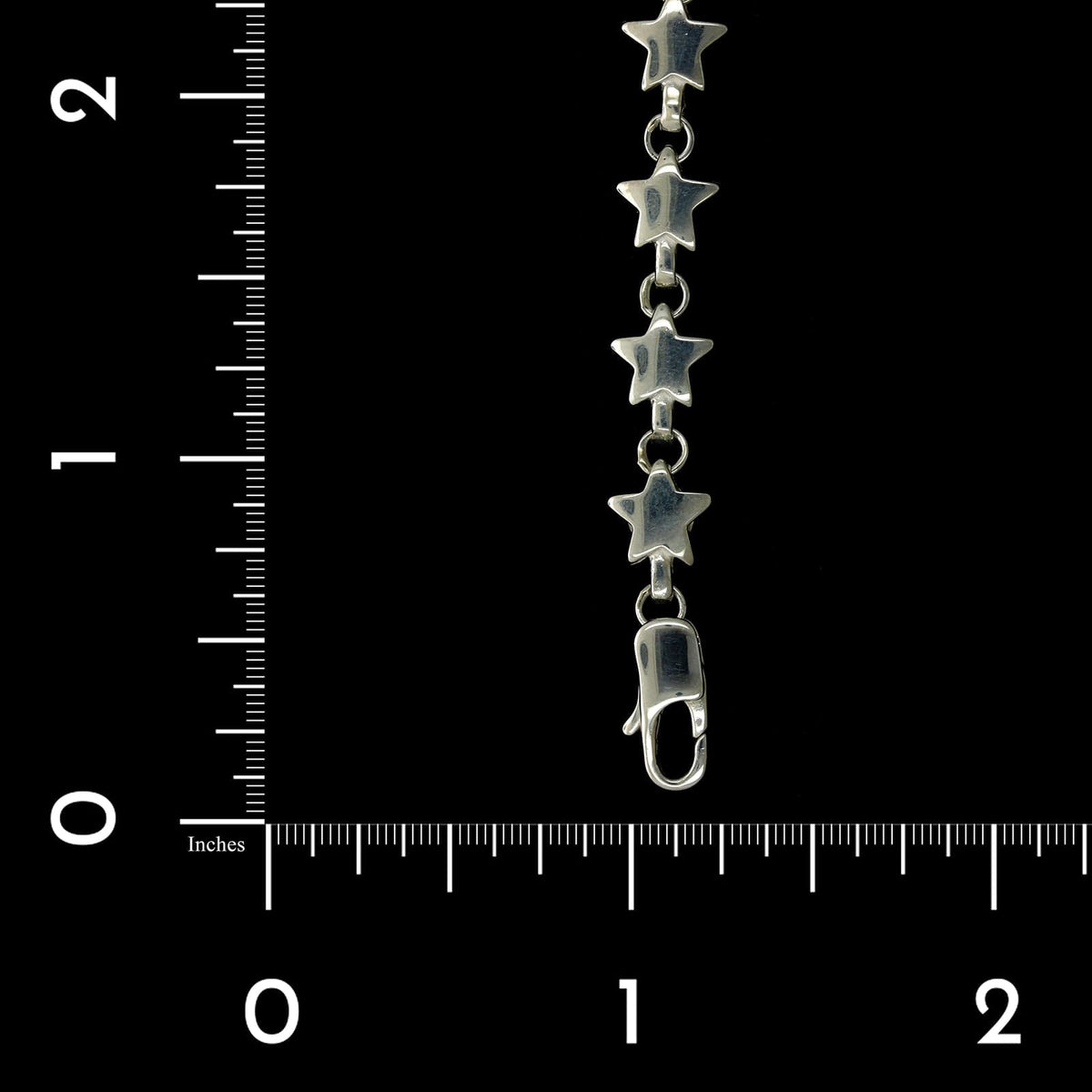Tiffany & Co. Sterling Silver Estate Star Link Bracelet