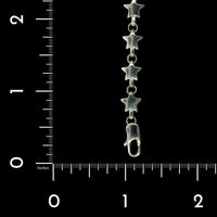 Tiffany & Co. Sterling Silver Estate Star Link Bracelet