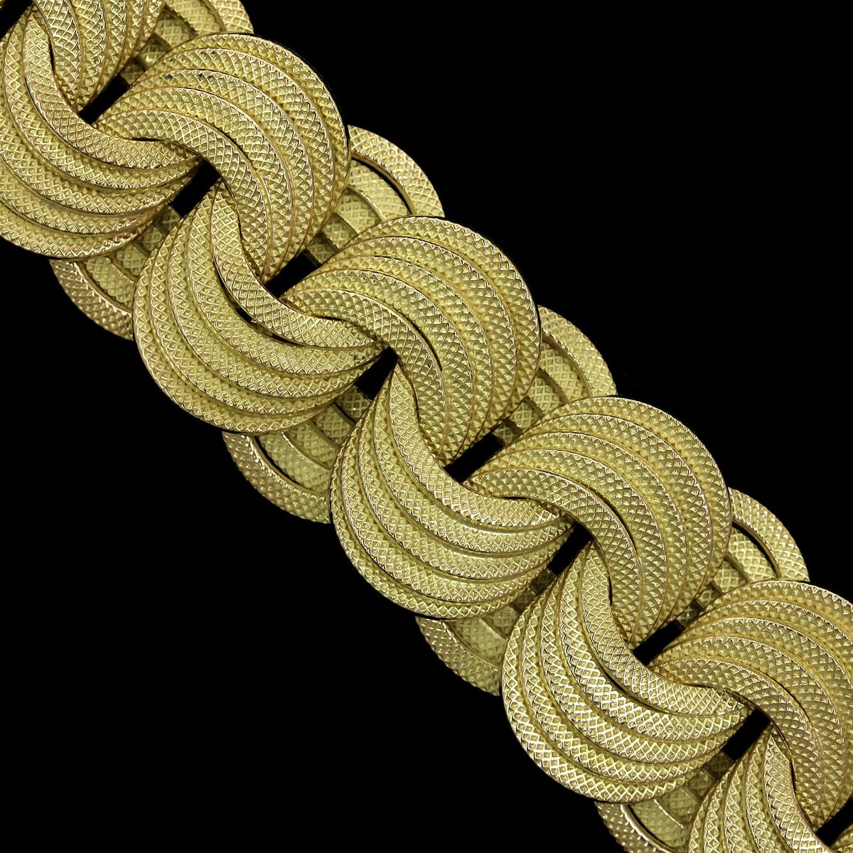 Marchisio 18K Yellow Gold Estate Fancy Link Bracelet