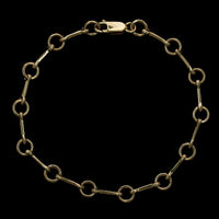 14K Yellow Gold Estate Fancy Link Bracelet