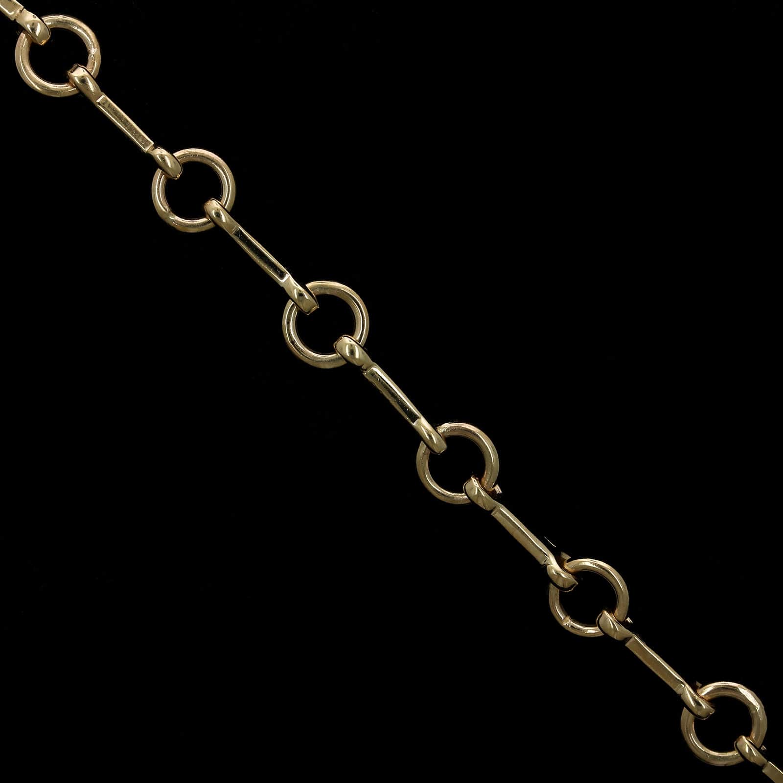 14K Yellow Gold Estate Fancy Link Bracelet