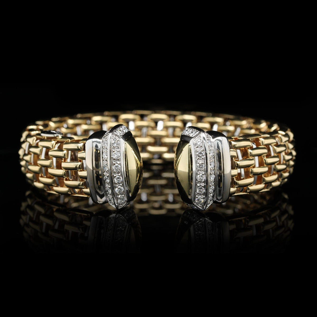 Fope 18K Two-tone Gold Estate Diamond Bracelet