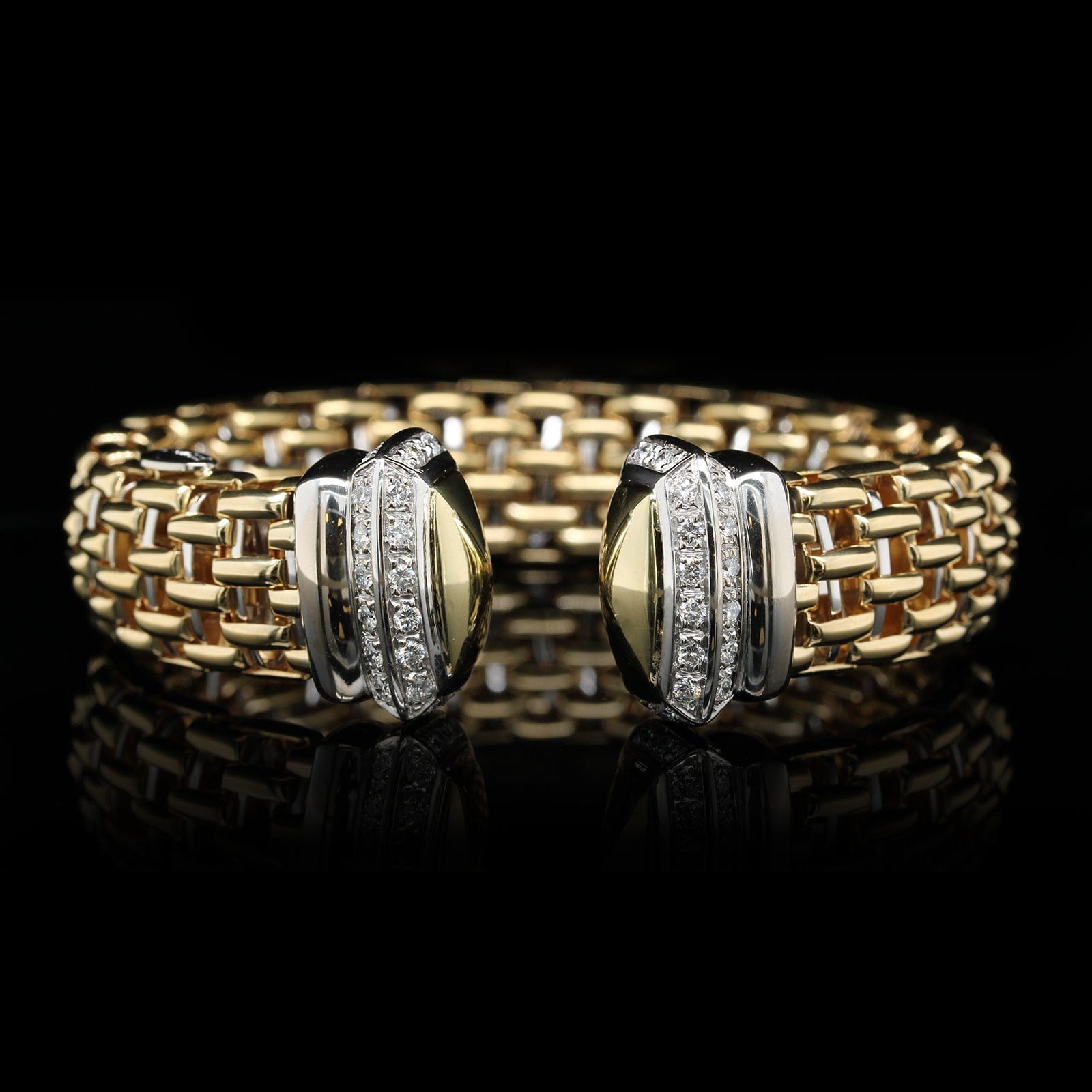 Fope 18K Two-tone Gold Estate Diamond Bracelet