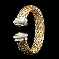 Fope 18K Two-tone Gold Estate Diamond Bracelet