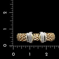 Fope 18K Two-tone Gold Estate Diamond Bracelet