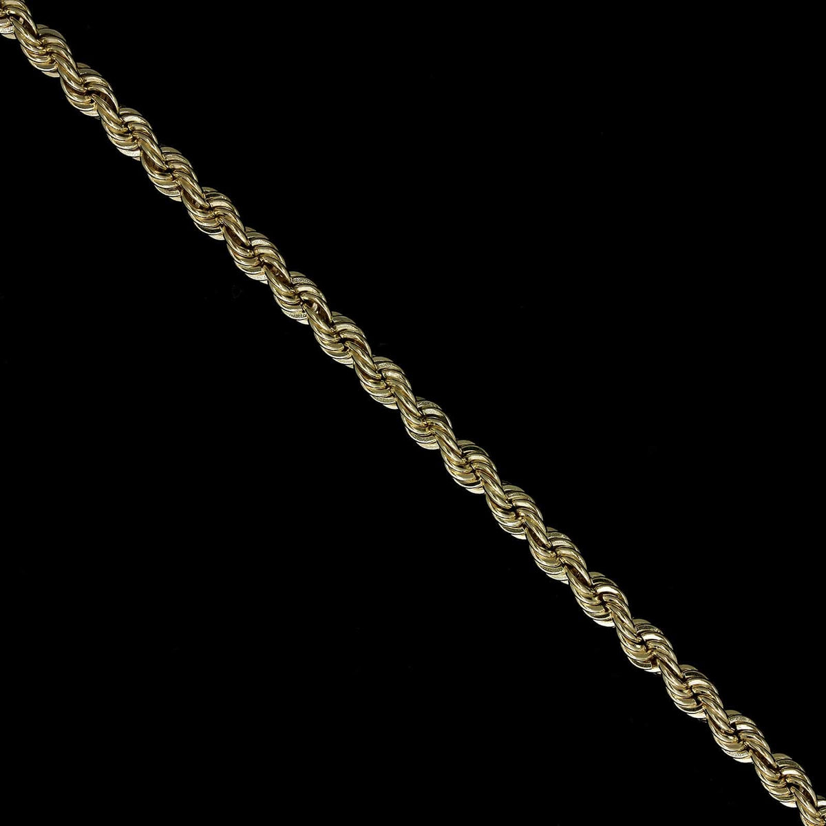14K Yellow Gold Estate Rope Bracelet