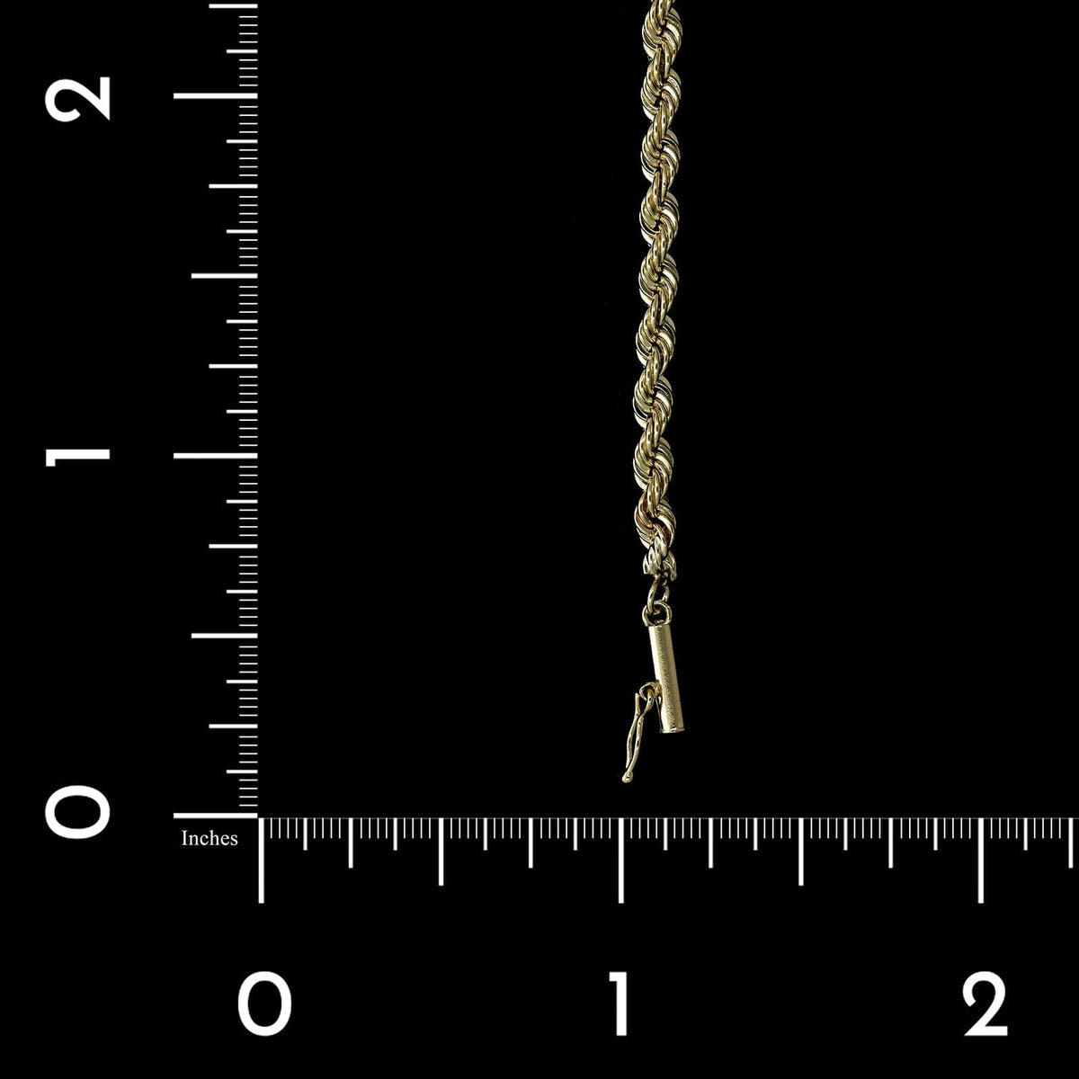 14K Yellow Gold Estate Rope Bracelet