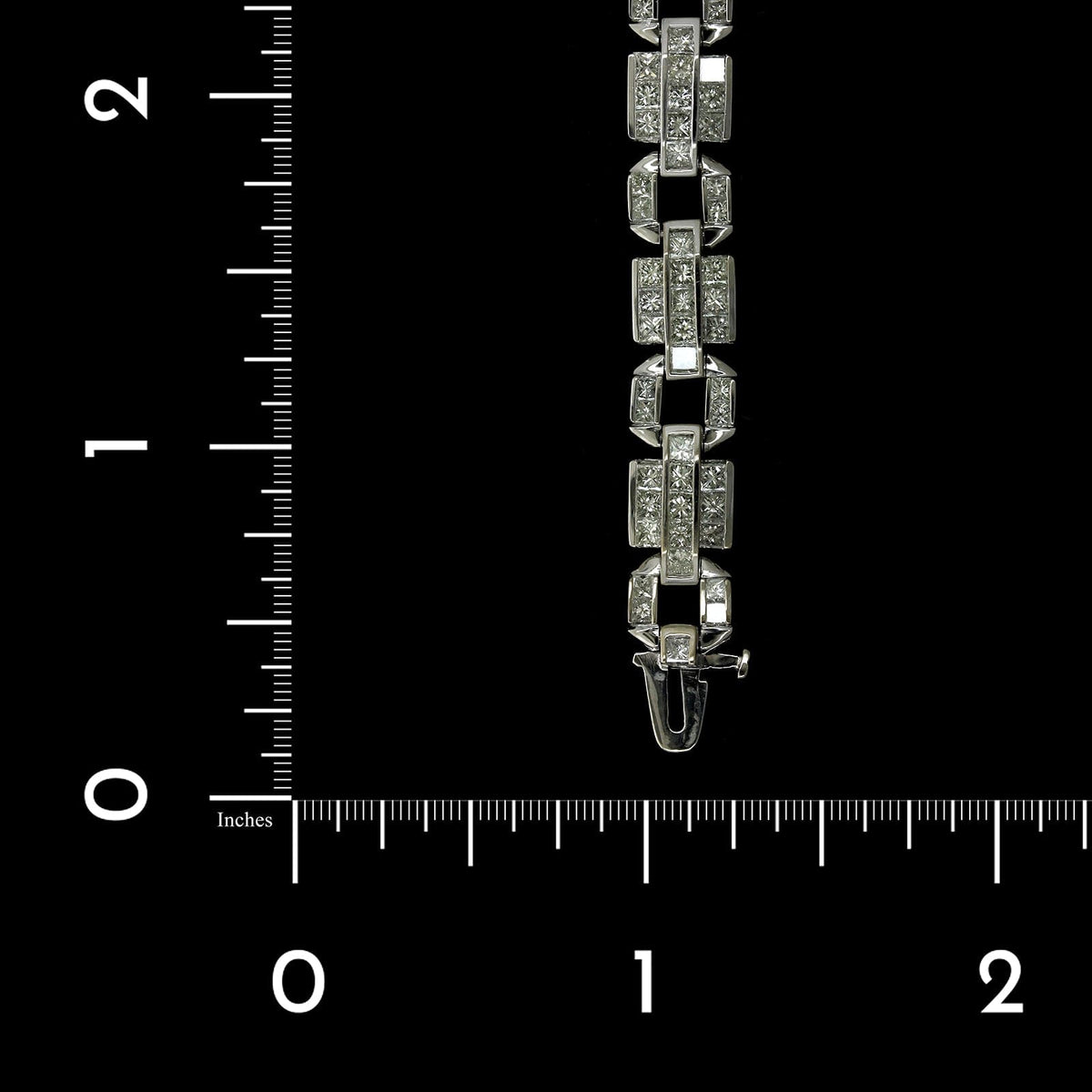 18K White Gold Estate Diamond Bracelet