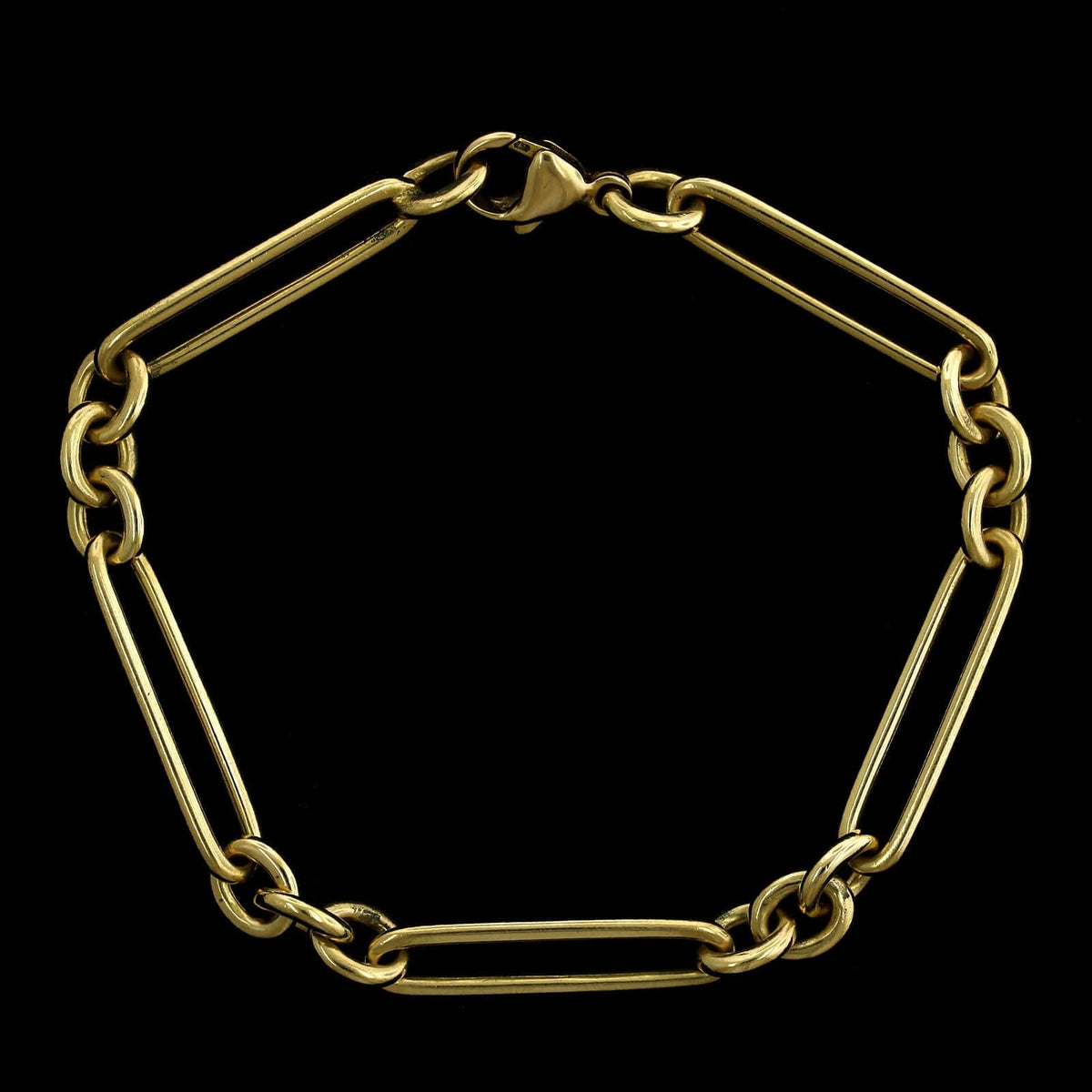 18K Yellow Gold Estate Fancy Link Bracelet