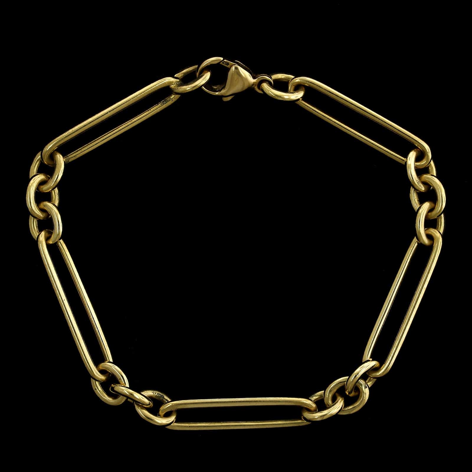 18K Yellow Gold Estate Fancy Link Bracelet