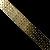 14K Yellow Gold Estate Brick Link Bracelet
