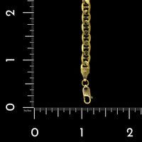 14K Yellow Gold Estate Mariner Link Bracelet