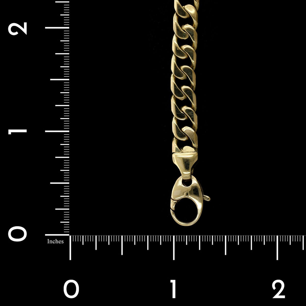 18K Yellow Gold Estate Curb Link Bracelet