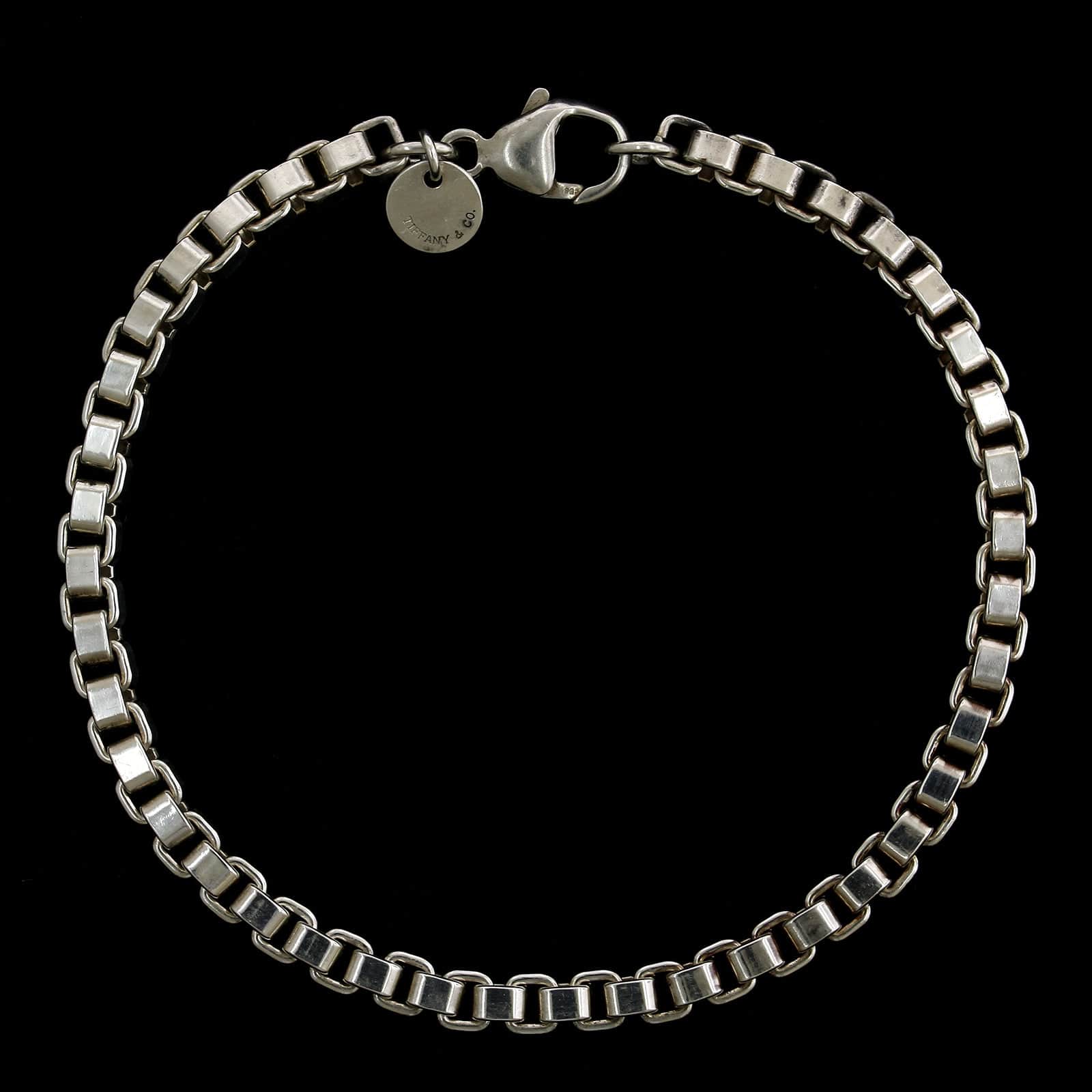 Tiffany & Co. Sterling Silver Estate 'Venetian' Link Bracelet