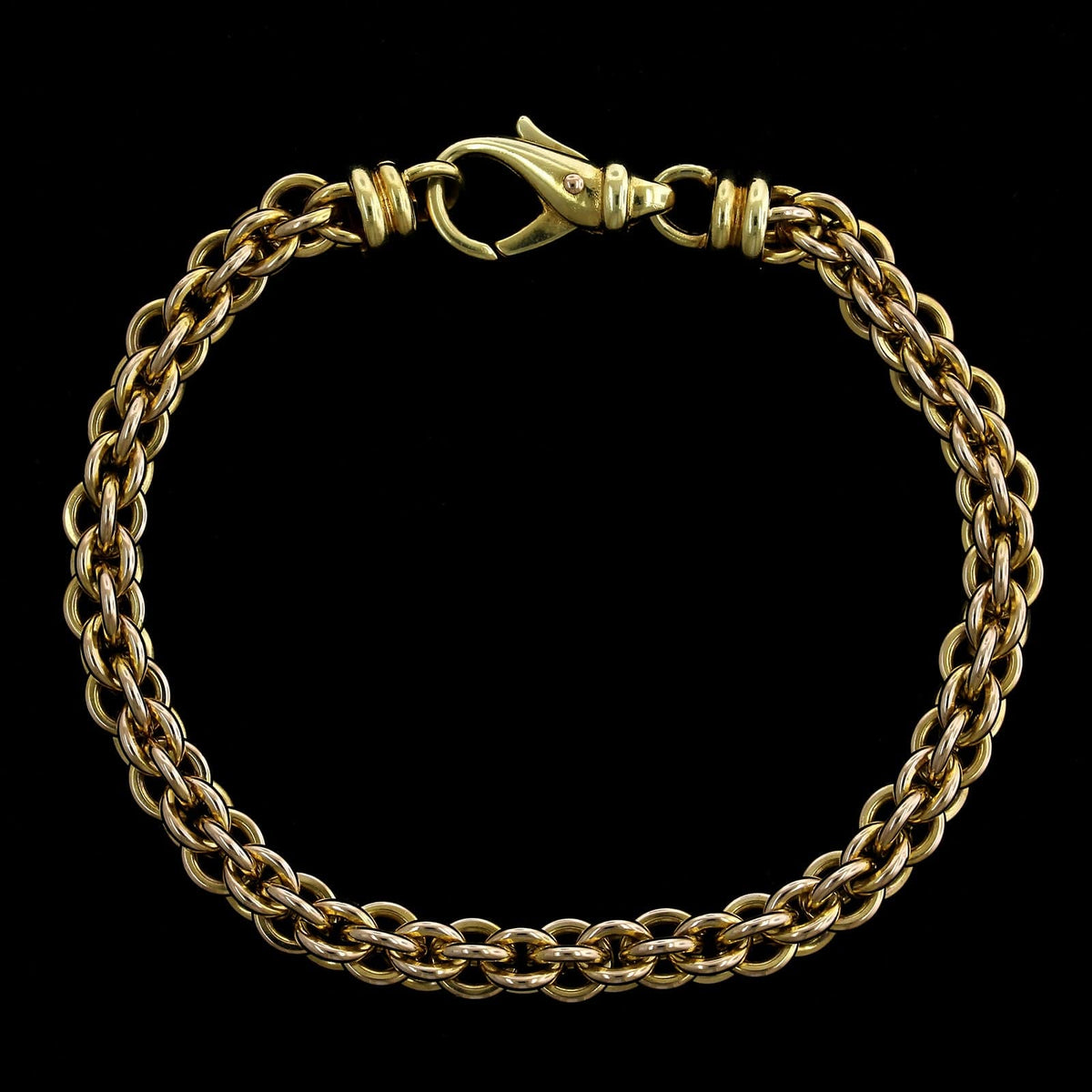 14K Yellow Gold Estate Fancy Link Bracelet