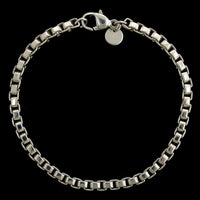 Tiffany & Co. Sterling Silver Venetian Box Link Bracelet