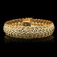 18K Yellow Gold Estate Fancy Link Bracelet
