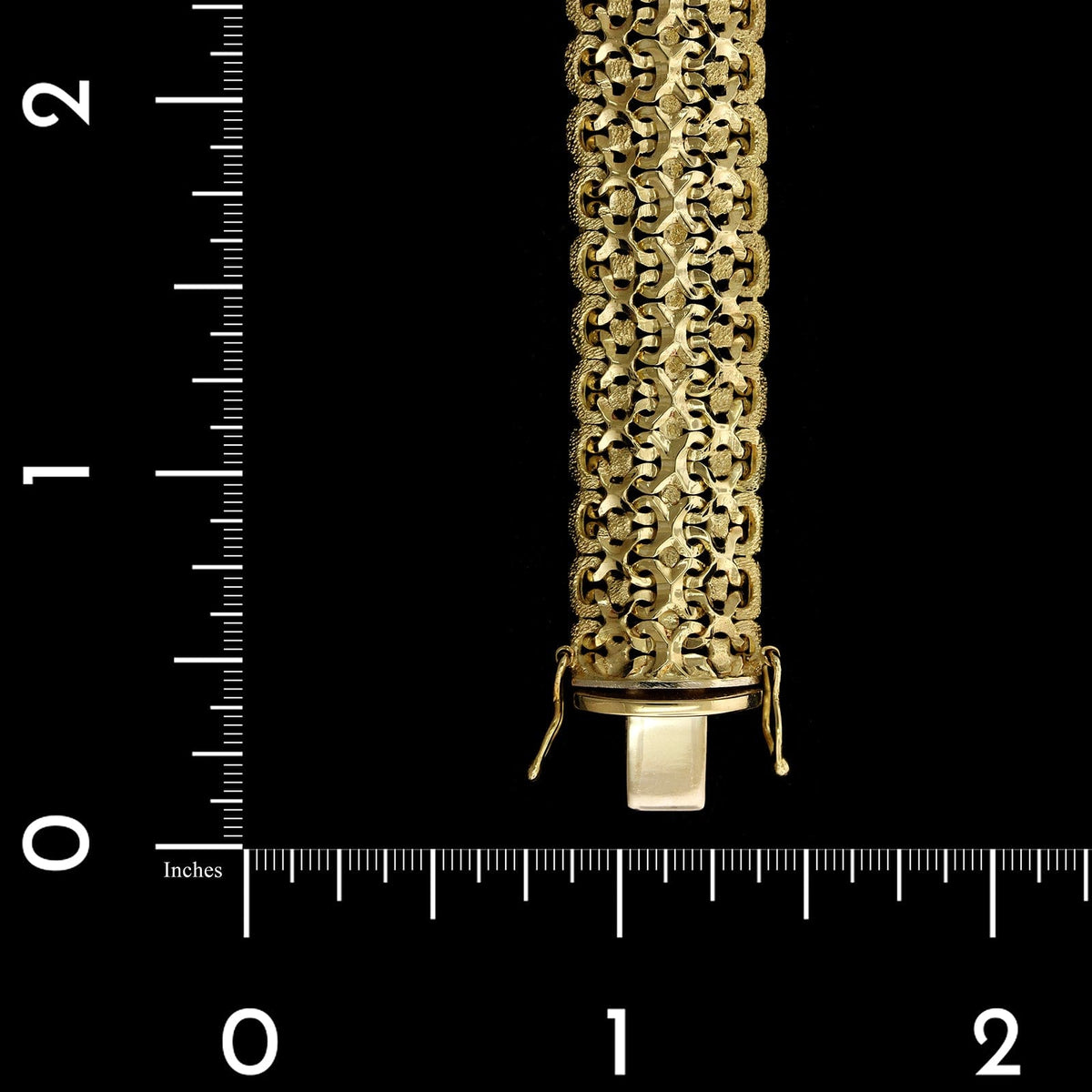 18K Yellow Gold Estate Fancy Link Bracelet