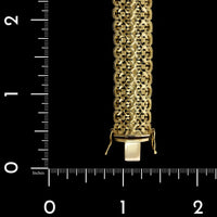 18K Yellow Gold Estate Fancy Link Bracelet