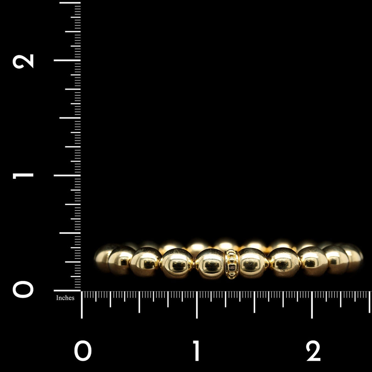 Lagos 18K Yellow Gold Estate Bead Bracelet