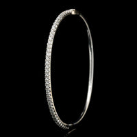 Tiffany & Co. 18K White Gold Estate Diamond Metro Bangle