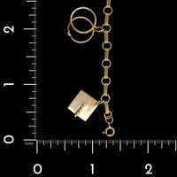Vintage 14K Yellow Gold Estate Charm Bracelet