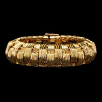 Vintage Bulgari 18K Yellow Gold Estate Bracelet