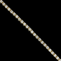 14K Yellow Gold Estate Diamond Tennis Bracelet