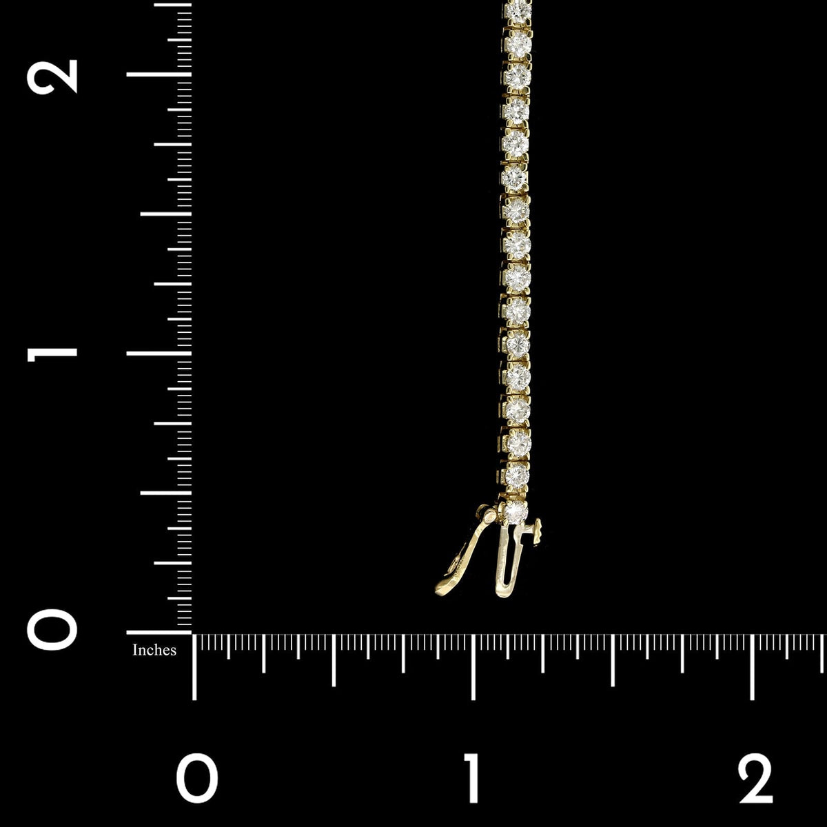 14K Yellow Gold Estate Diamond Tennis Bracelet