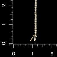 14K Yellow Gold Estate Diamond Tennis Bracelet