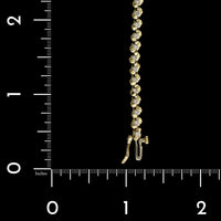 14K Yellow Gold Estate Diamond Bracelet
