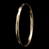 14K Yellow Gold Estate Hinged Bangle Bracelet