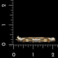 14K Yellow Gold Estate Diamond Bangle