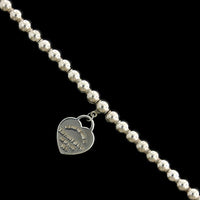 Tiffany & Co. Sterling Silver Estate 'Return to Tiffany' Heart Tag Bracelet