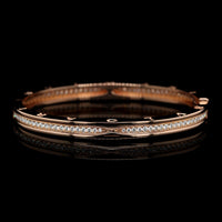 Bulgari 18K Rose Gold Estate Diamond 'B.Zero1' Bracelet