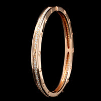 Bulgari 18K Rose Gold Estate Diamond 'B.Zero1' Bracelet
