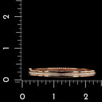 Bulgari 18K Rose Gold Estate Diamond 'B.Zero1' Bracelet