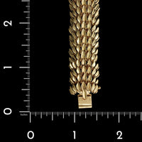 14K Yellow Gold Estate Fancy Link Flexible Bracelet