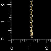 18K Two-tone Gold Estate Fancy Link Bracelet