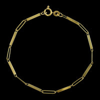18K Yellow Gold Estate Bar Link Bracelet