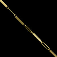 18K Yellow Gold Estate Bar Link Bracelet