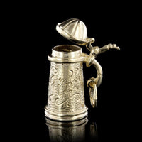 14K Yellow Gold Estate Bier Stein