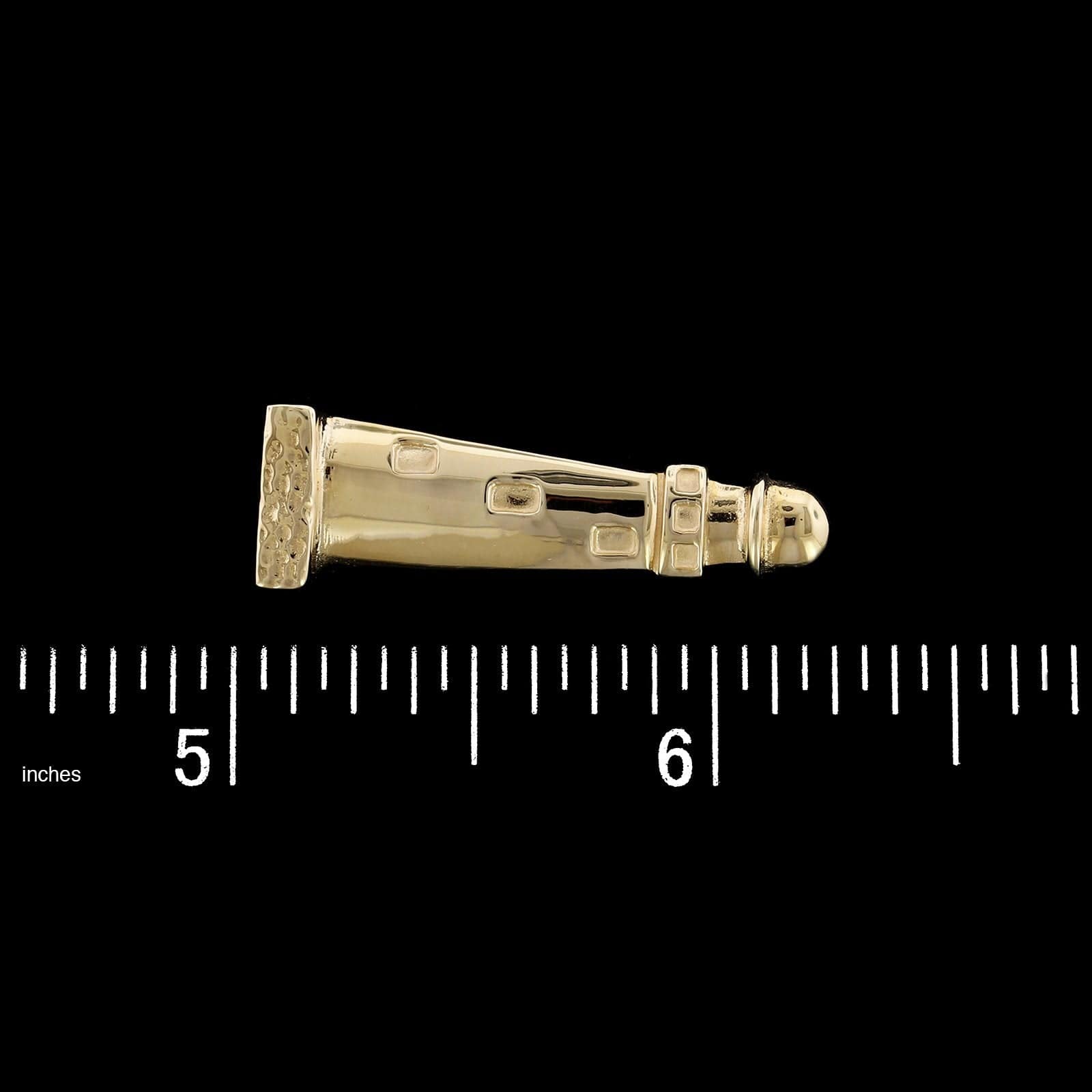 14K Yellow Gold Estate Lighthouse Charm
